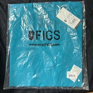 NWT TEAL FIGS 3 pocket Catarina Scrub Top XS